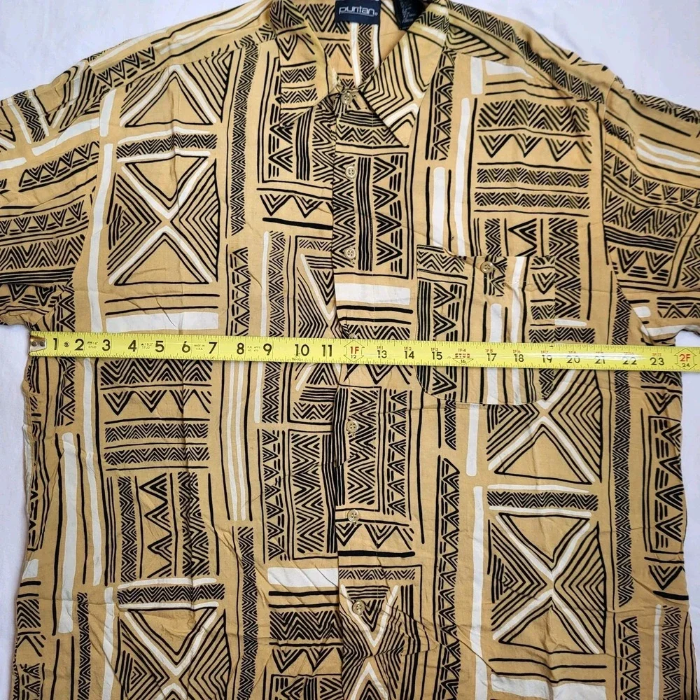 Puritan Men's Shirt‎ Short Sleeve Button-Up 